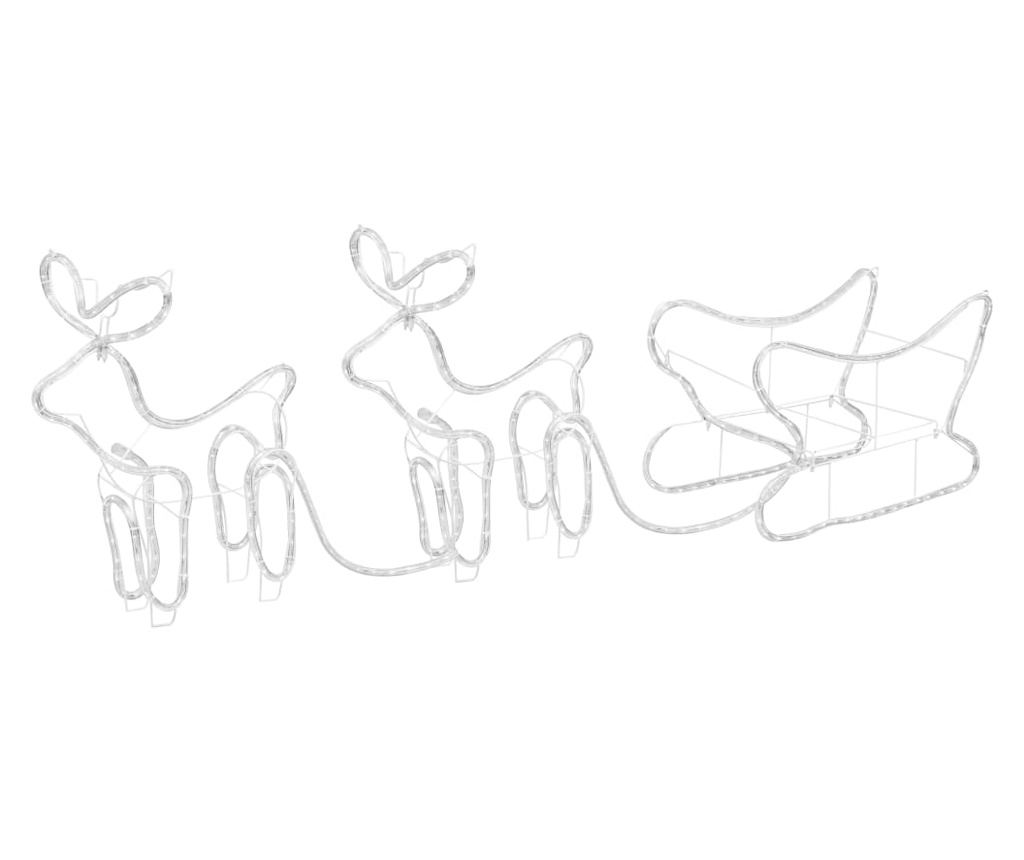 Božićna dekoracija s jelenom i saonicama, 576 LED dioda, za vanjsku upotrebu - 5