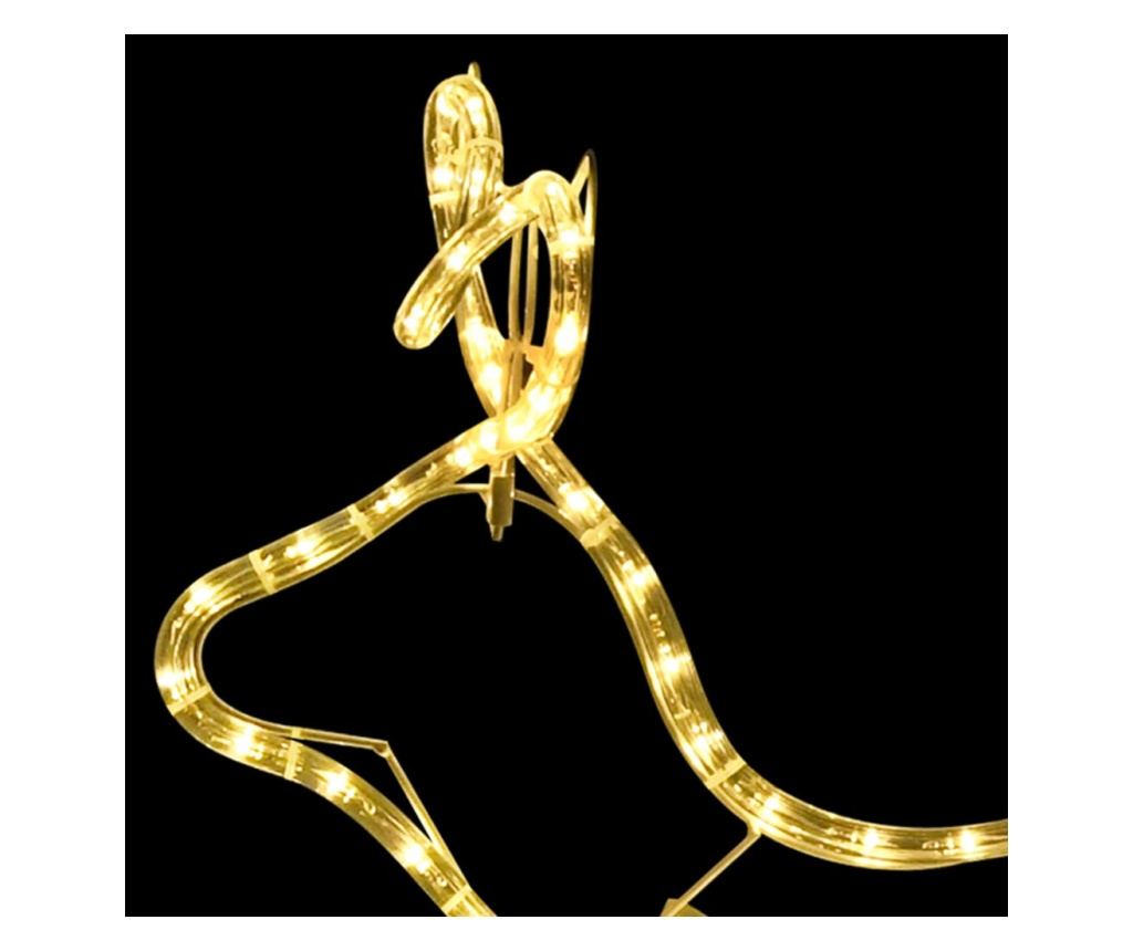 Božićna dekoracija s jelenom i saonicama, 576 LED dioda, za vanjsku upotrebu - 9