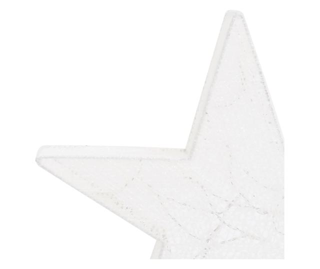 Božićna dekoracija Zvijezde 3 kom. Bijela Mreža & LED Vanjska/Unutarnja