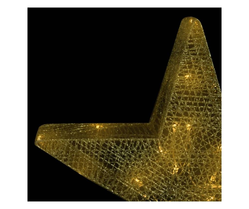 Božićna dekoracija Zvijezde 3 kom. Zlatna Mreža & LED Vanjska/Unutarnja - 6