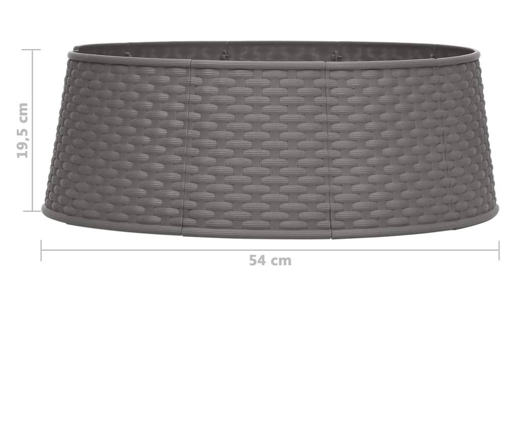 Božićno drvce suknja, smeđa, Ø54x19,5 cm - 7