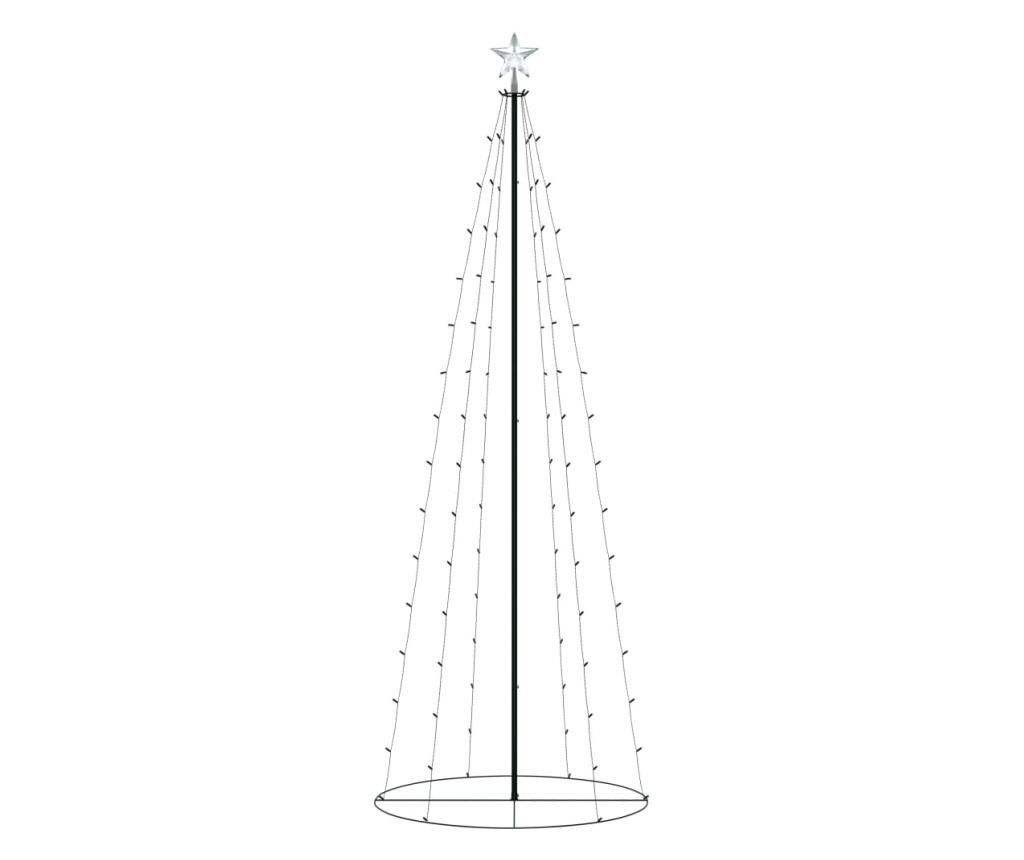 Božićni ukras za stablo konusni 100 LED svjetala u boji 70x180 cm - 2
