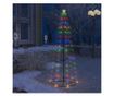 Božićni ukras za stablo konusni 100 LED svjetala u boji 70x180 cm thumbnail 1