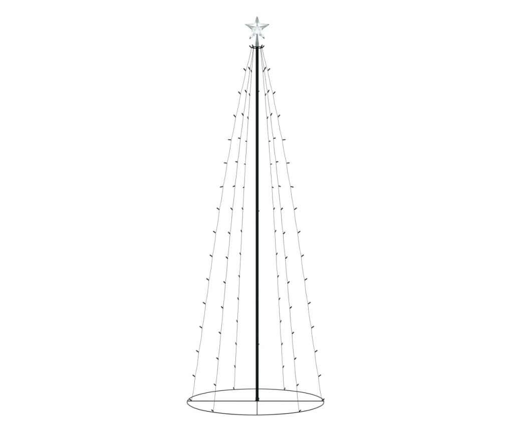 Božićni ukras za stablo konusni 100 LED svjetala toplo bijelo 70x180 cm - 2