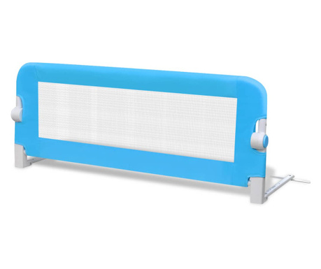 Balustrada de siguranta pentru pat copil, albastru, 102x42 cm