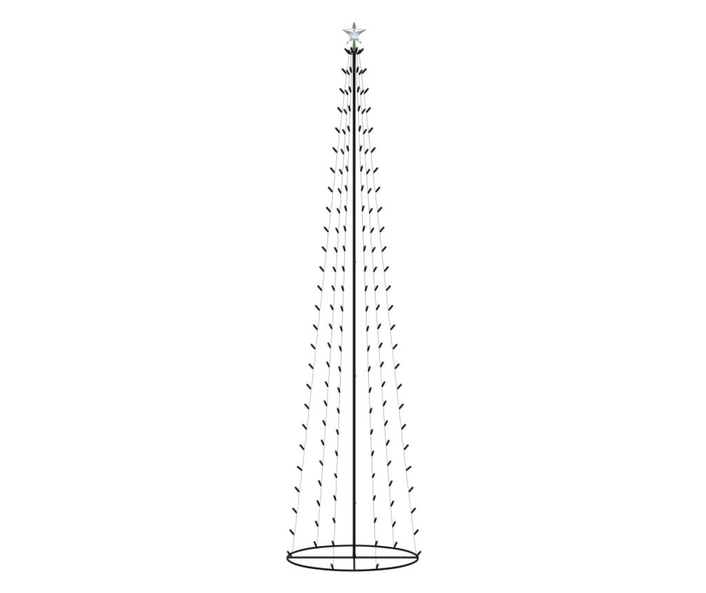 Ukras za božićno drvce konusni 136 LED svjetla toplo bijelo 70x240 cm - 2