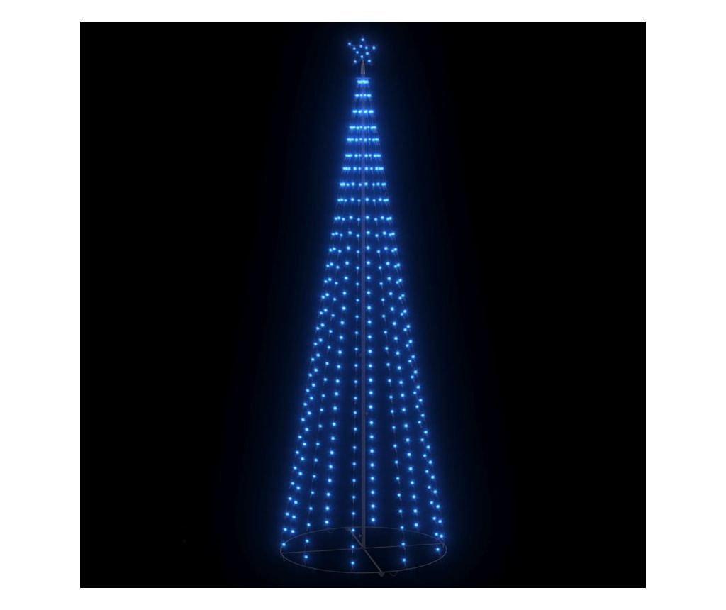 Božićni ukras za stablo konusni 330 LED plavi 100x300 cm - 2