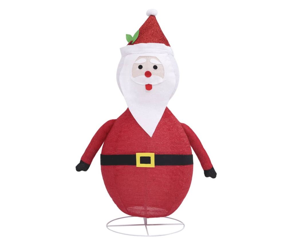 Dekorativna figura Djeda Božićnjaka, s LED-om, 120 cm, luksuzna tkanina - 5