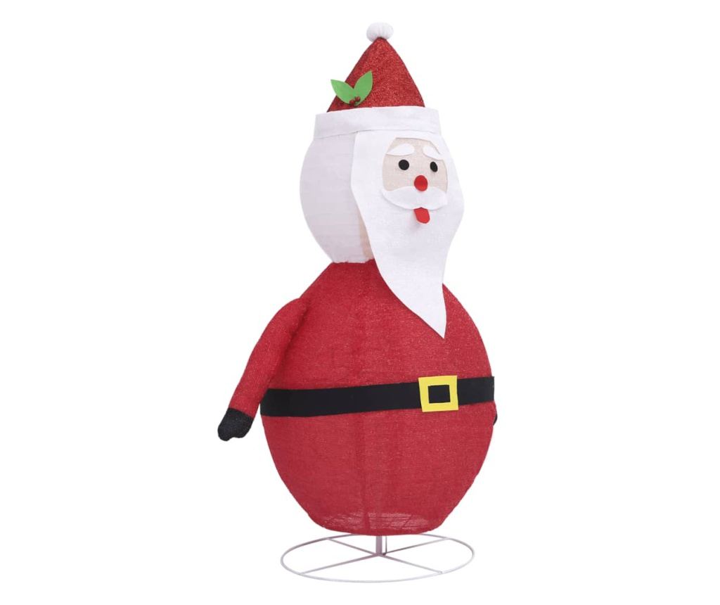 Dekorativna figura Djeda Božićnjaka, s LED-om, 120 cm, luksuzna tkanina - 6