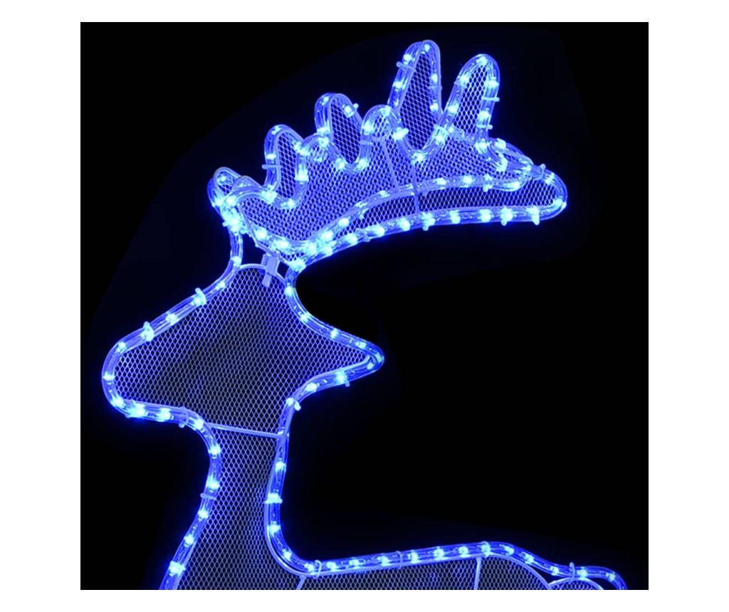 Božićni ukras jelen, s mrežom, 306 LED svjetala, 60x24x89 cm - 5
