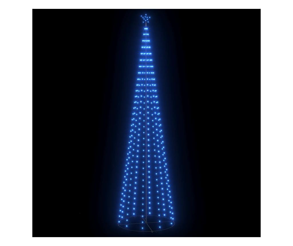 Božićna dekoracija za stablo konusna 400 LED plava 100x360 cm - 2