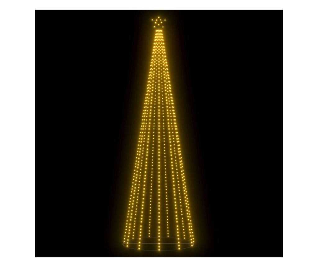 Ukras za božićno drvce konusni 752 LED svjetla toplo bijelo 160x500 cm - 4