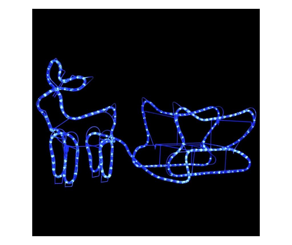 Božićni ukras s jelenom i saonicama, 252 LED svjetla, vanjski - 2