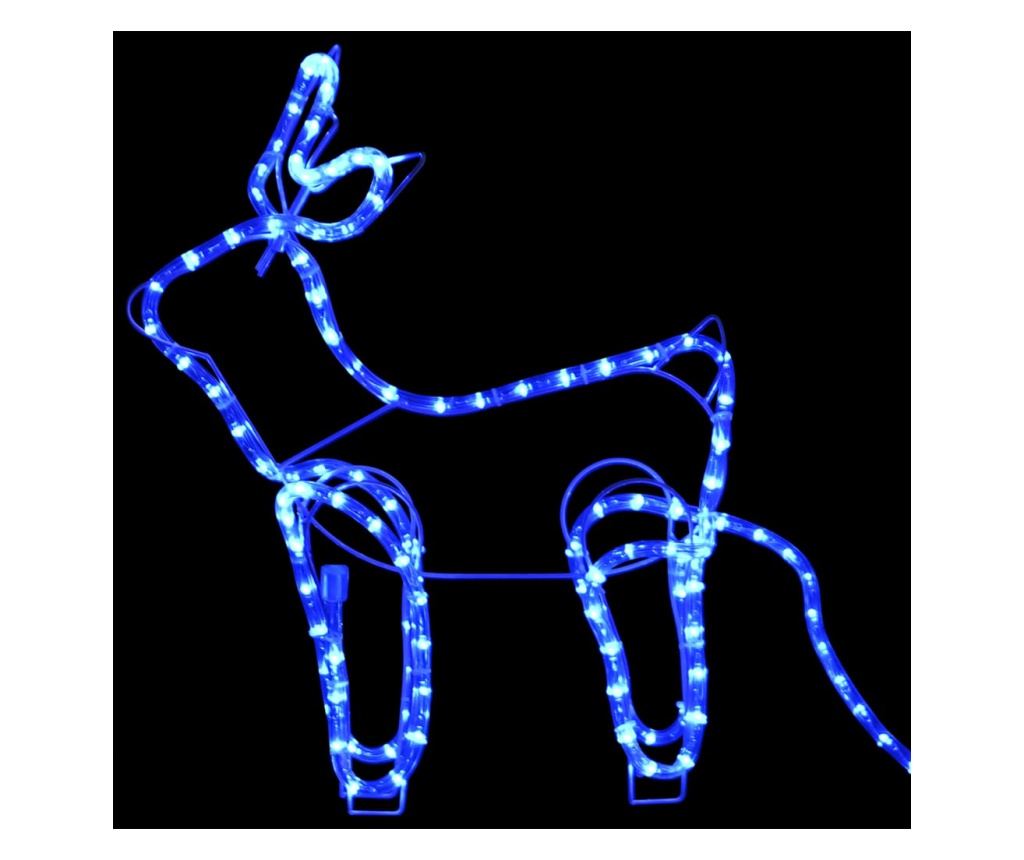 Božićni ukras s jelenom i saonicama, 252 LED svjetla, vanjski - 5