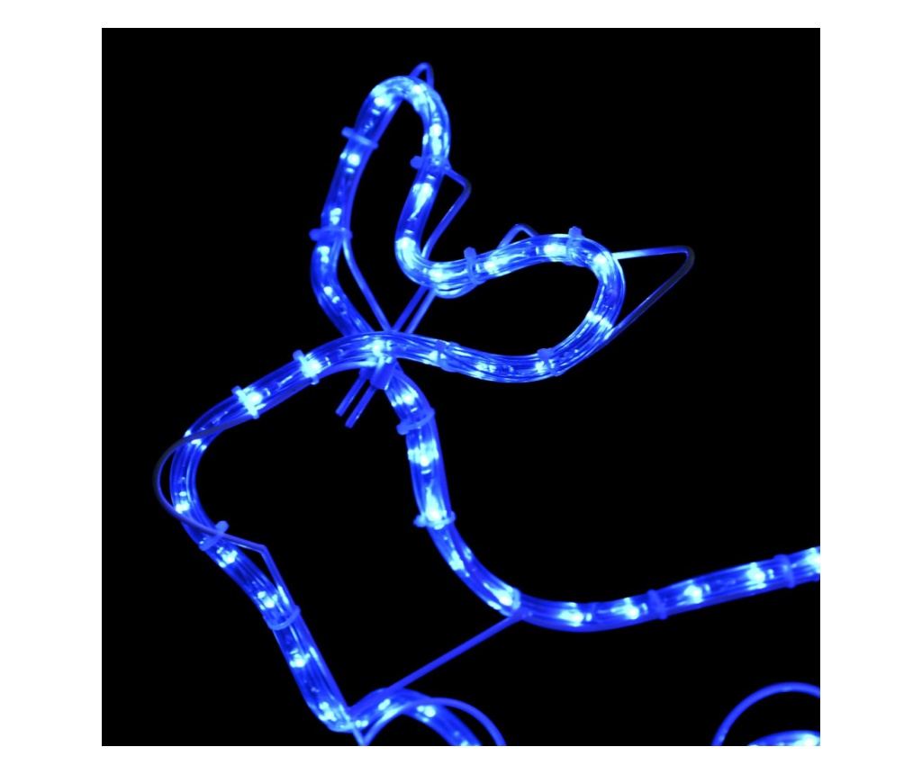 Božićni ukras s jelenom i saonicama, 252 LED svjetla, vanjski - 6