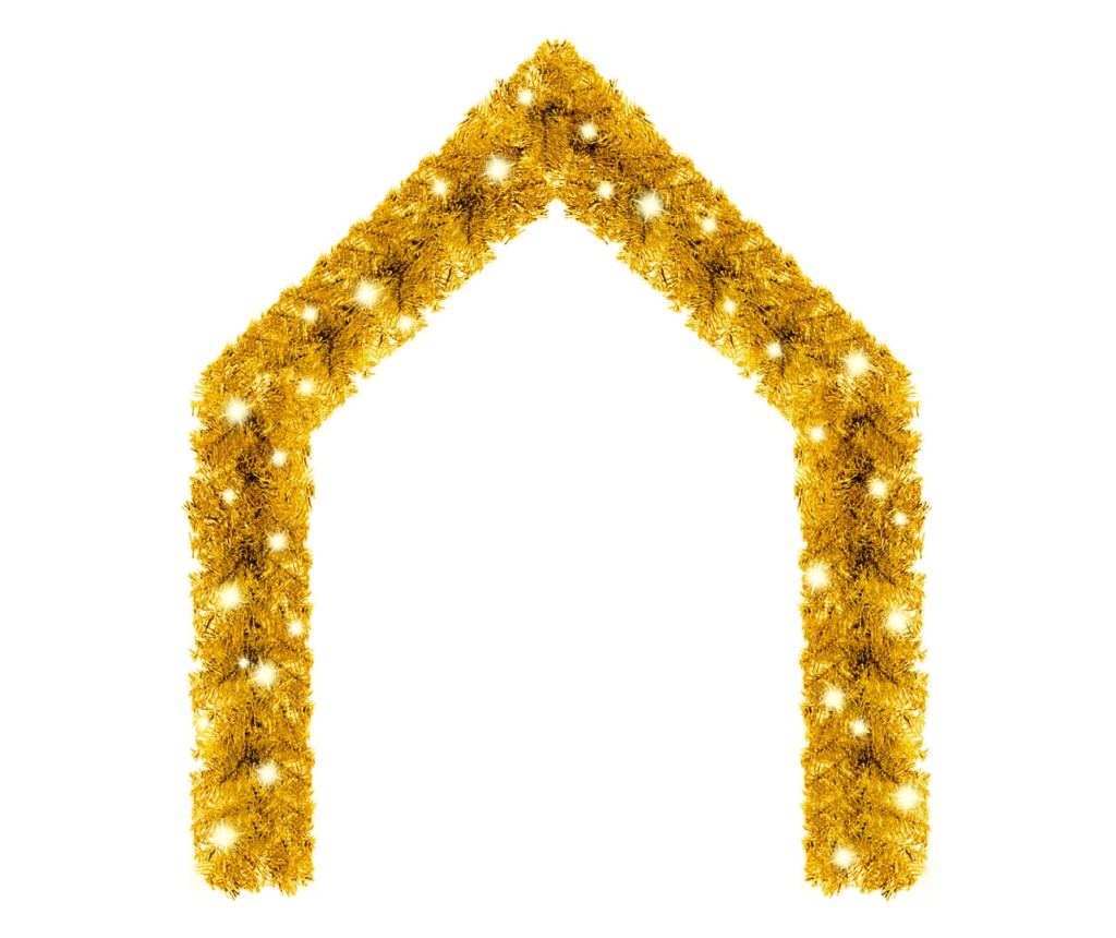 Girlanda świąteczna z lampkami LED, złota, 5 m - 2