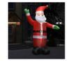 Božićni ukras Djed Mraz na napuhavanje s LED svjetlima IP44 3,6 m