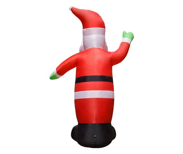 Božićni ukras Djed Mraz na napuhavanje s LED svjetlima IP44 3,6 m