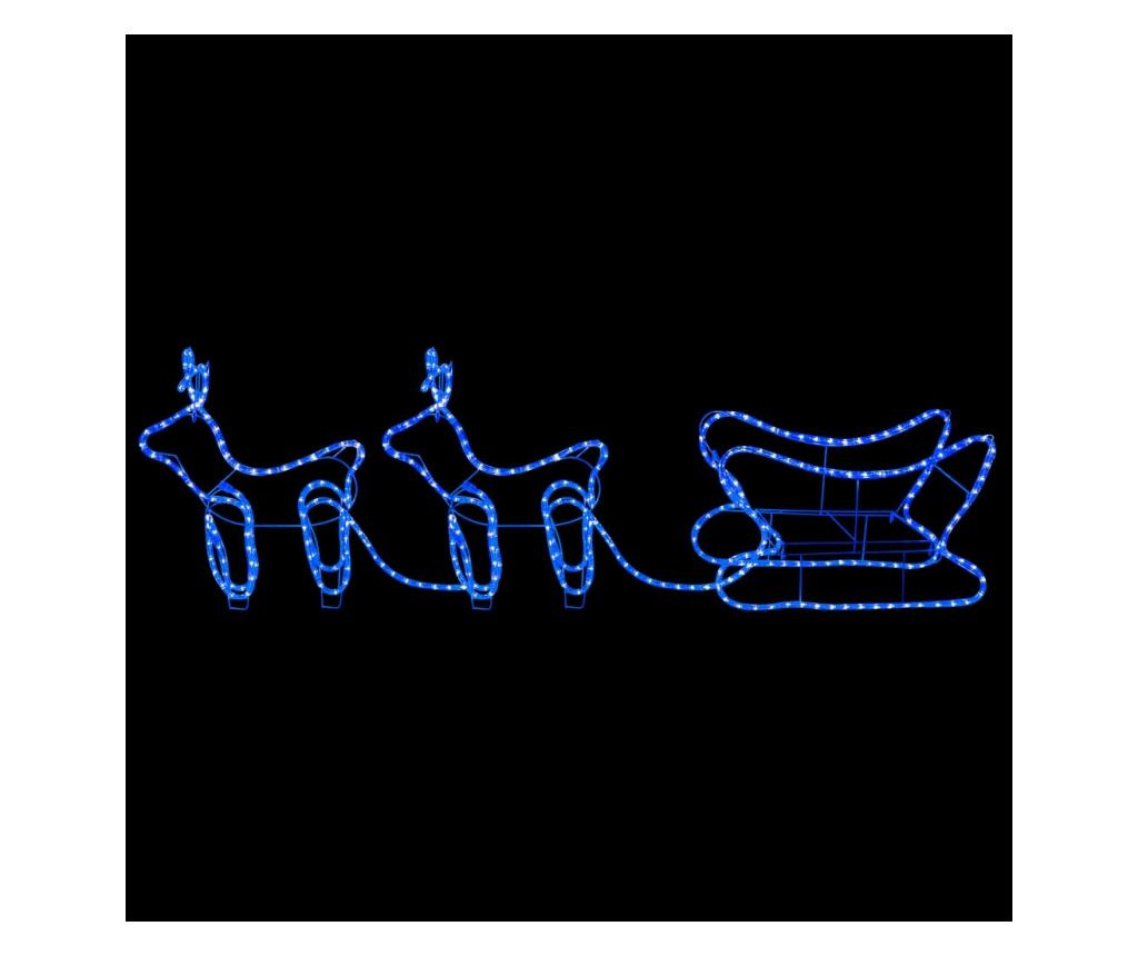 Vanjska božićna dekoracija s jelenom i saonicama, 576 LED dioda - 4