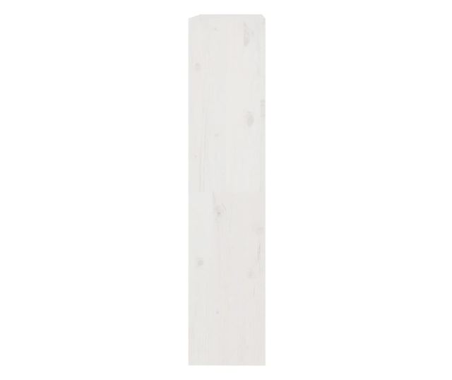 fehér tömör fenyőfa könyvszekrény/térelválasztó 80x30x135,5 cm