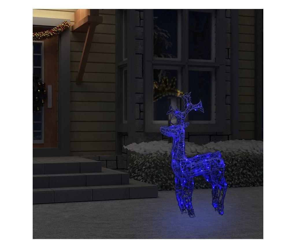 Božićni ukras jelen, 90 LED svjetala, 60x16x100 cm, akril - 3
