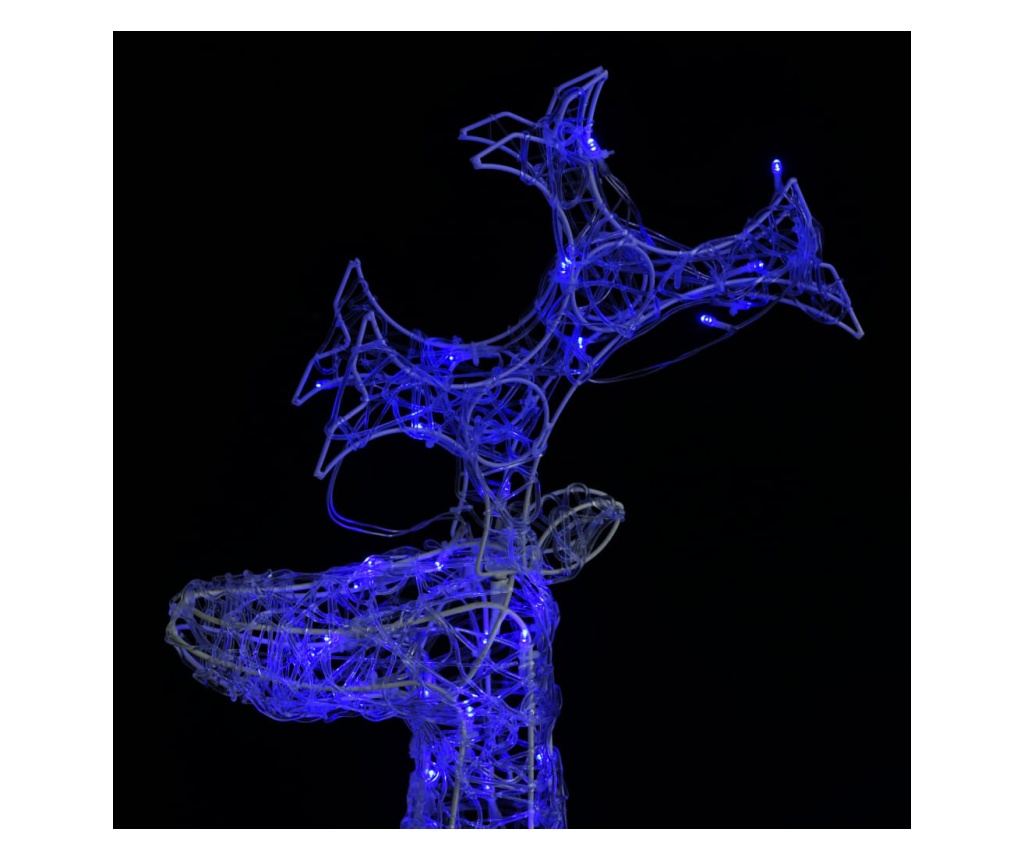 Božićni ukras jelen, 90 LED svjetala, 60x16x100 cm, akril - 4