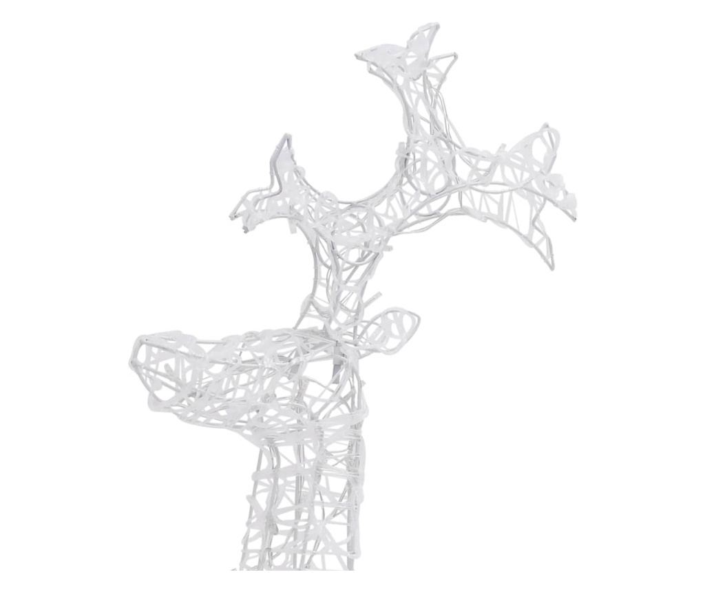 Božićni ukras jelen, 90 LED svjetala, 60x16x100 cm, akril - 7