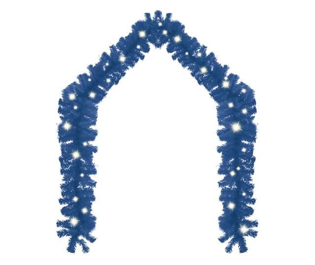 Božićna girlanda s LED svjetlima, plava, 10 m