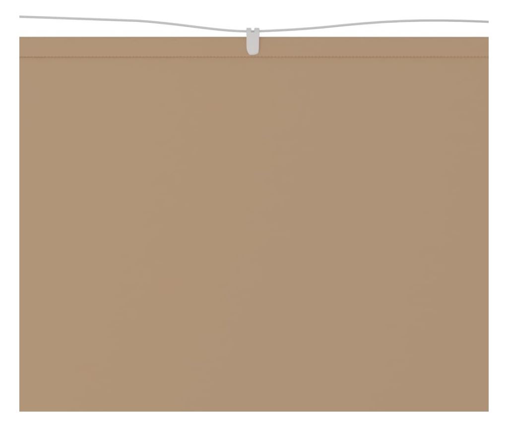 Vertikalna nadstrešnica, siva taupe, 140x600 cm, oxford tkanina - 2