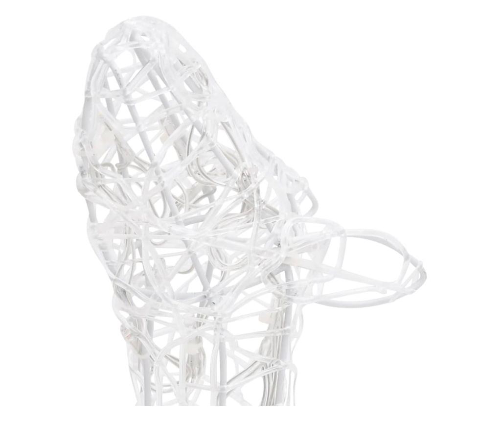 Božićna obiteljska dekoracija s jelenima, 160 hladno bijelih LED dioda, akril - 6