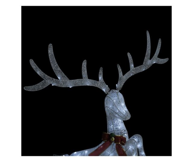 Božićno leteće sob ukras 120 hladnih bijelih LED dioda Srebrni