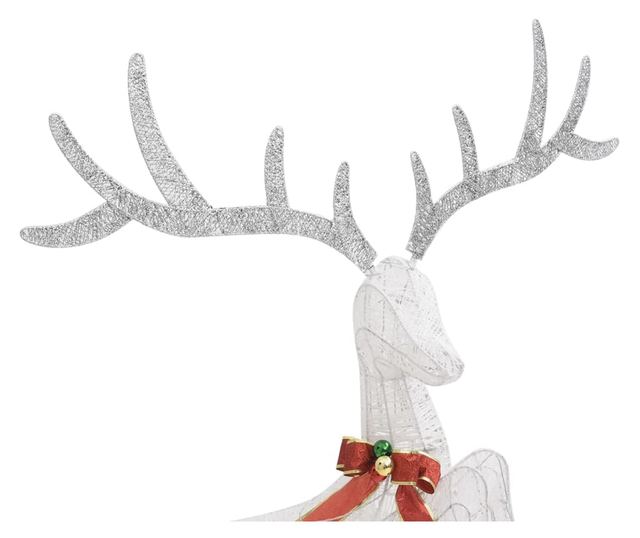 Božićno leteće sob ukras 120 hladnih bijelih LED dioda Srebrni