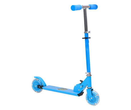 Детски скутер с 2 колела, регулируемо алуминиево кормило, син