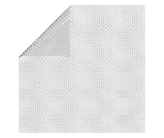 szürke napelemes lebegő PE medencefólia 450 x 220 cm