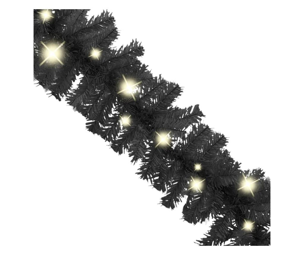 Božićna girlanda s LED svjetlima, crna, 10 m - 3