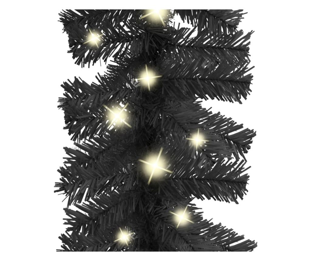 Božićna girlanda s LED svjetlima, crna, 10 m - 4