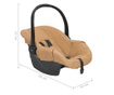Бебешко столче за кола, таупе, 42x65x57 см