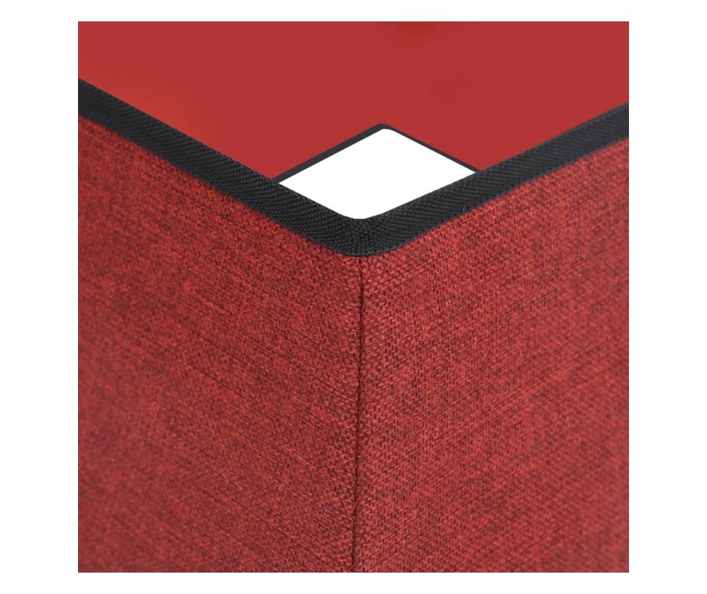 Božićna suknja za drvo, crvena i bijela, 48x48x25 cm - 5