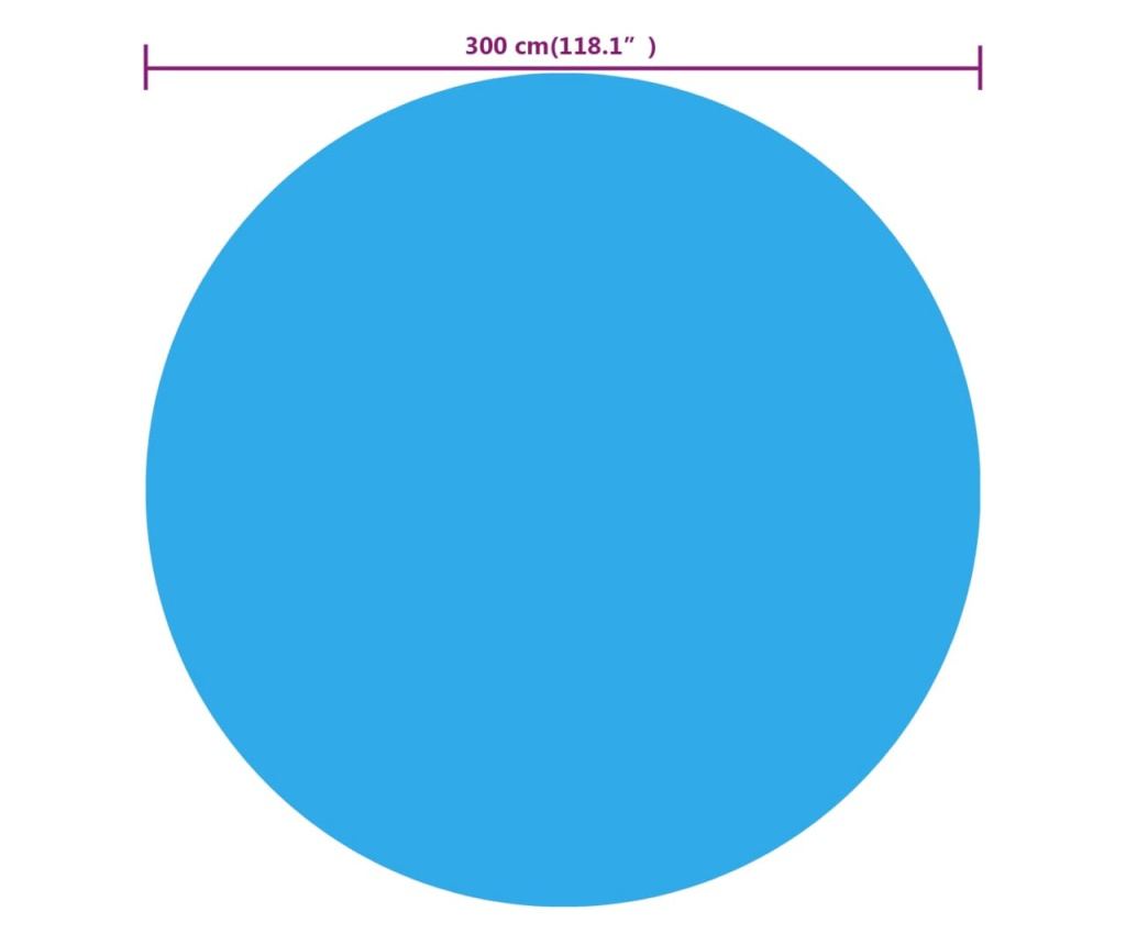 Napkollektoros medencetakar flia, kerek, PE, 300 cm, kk - 3