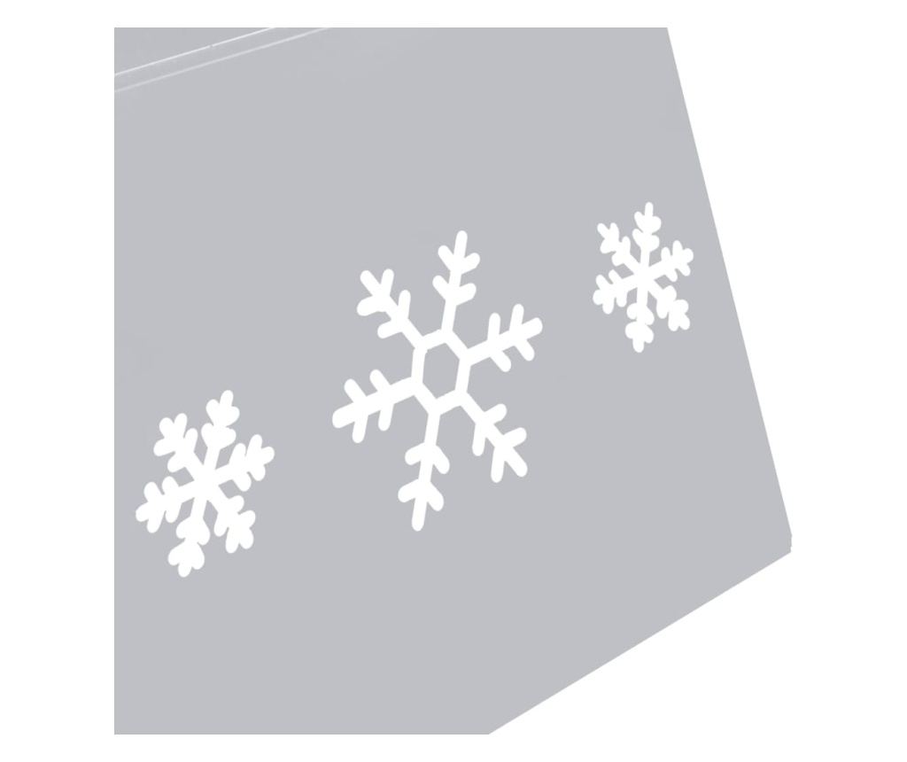 Διακοσμητική Βάση Χριστουγεννιάτικου Δέντρου, Ασημί και Λευκή, Ø68x25 εκ. - 6