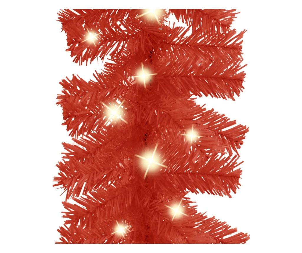 Božićna girlanda s LED svjetlima, crvena, 10 m - 3