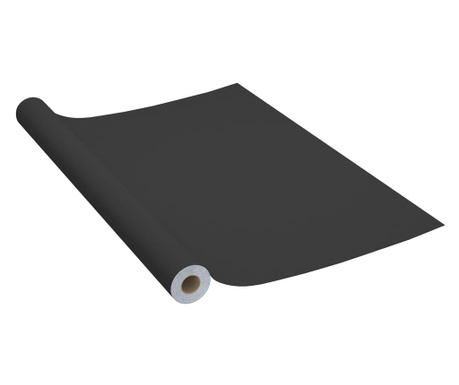 Самозалепващо фолио за мебели, черно, 500х90 см, PVC