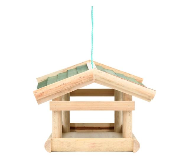 Hranitor de pasari, 35x29,5x21 cm, lemn masiv