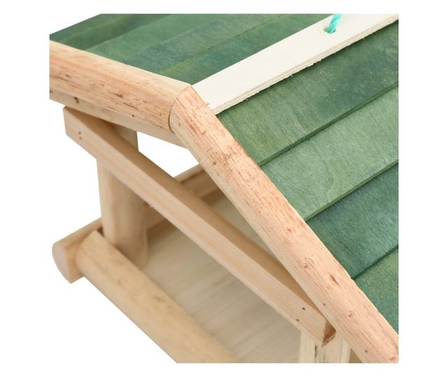Hranitor de pasari, 35x29,5x21 cm, lemn masiv