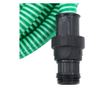 zöld szívótömlő PVC csatlakozókkal 7 m 22 mm