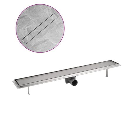 Kanaleta za Tuš 830x140 mm Nerjaveče Jeklo 