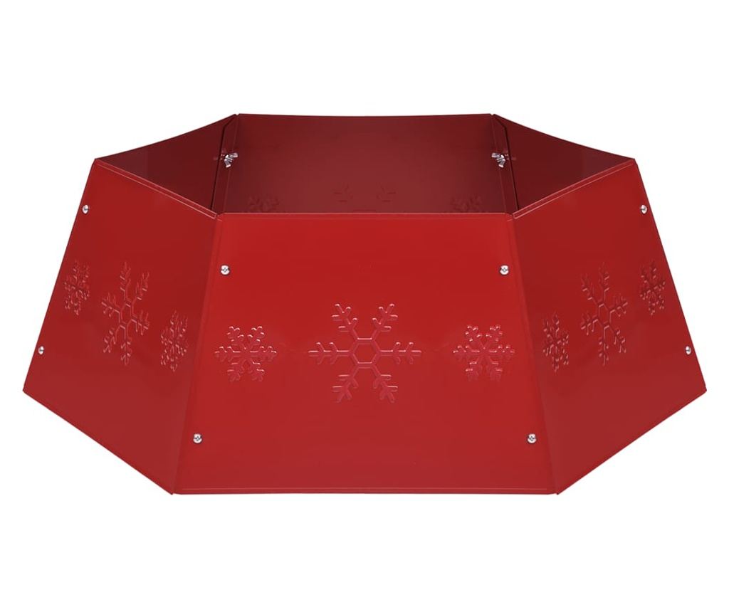 Suknja za božićno drvce, crvena, Ø68x25 cm - 2