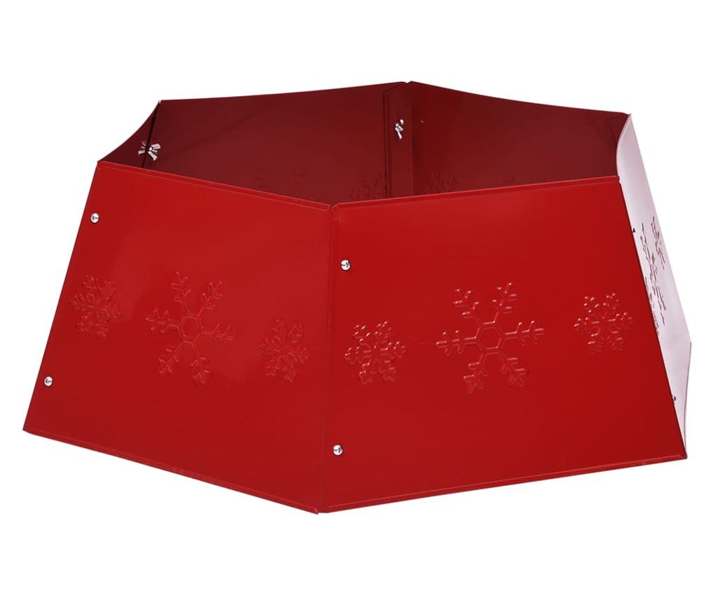 Suknja za božićno drvce, crvena, Ø68x25 cm - 4