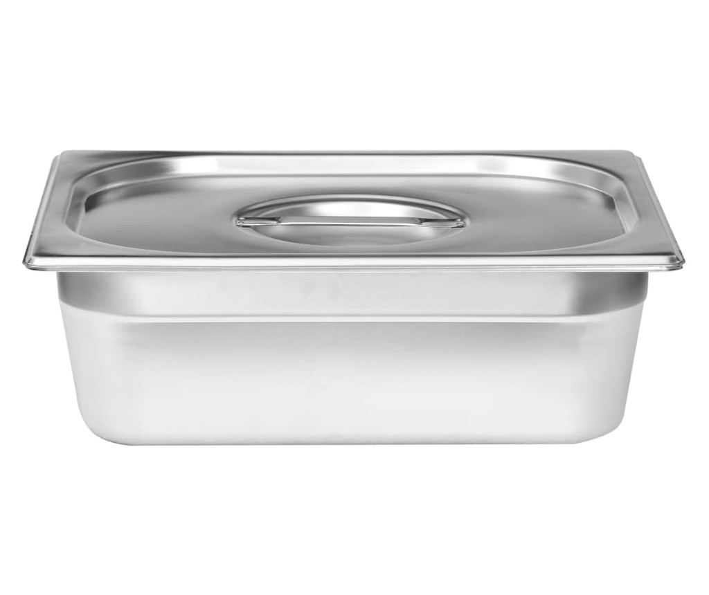 Gastronorm Bain Marie Уред за поддържане на храна топла 3 x GN 1/2 Неръждаема стомана - 8