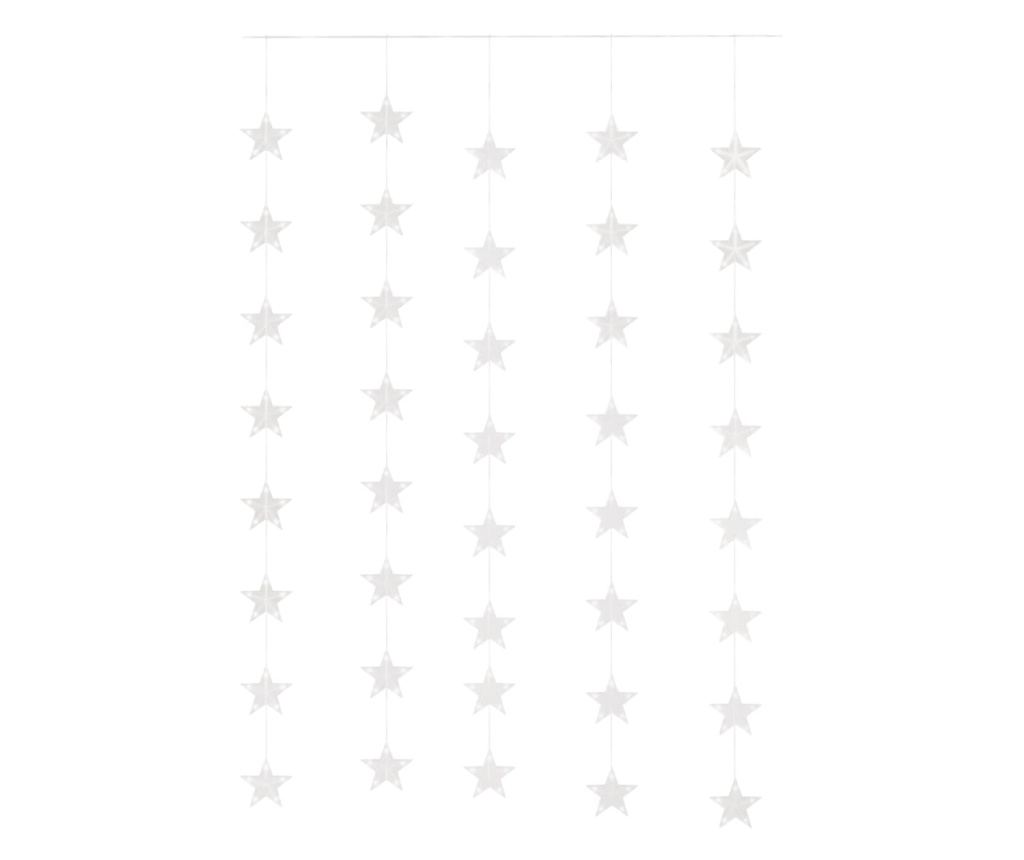 Zvijezda Svjetlosna Zavjesa 200 Toplih Bijelih LED Svjetala 8 Funkcija - 4